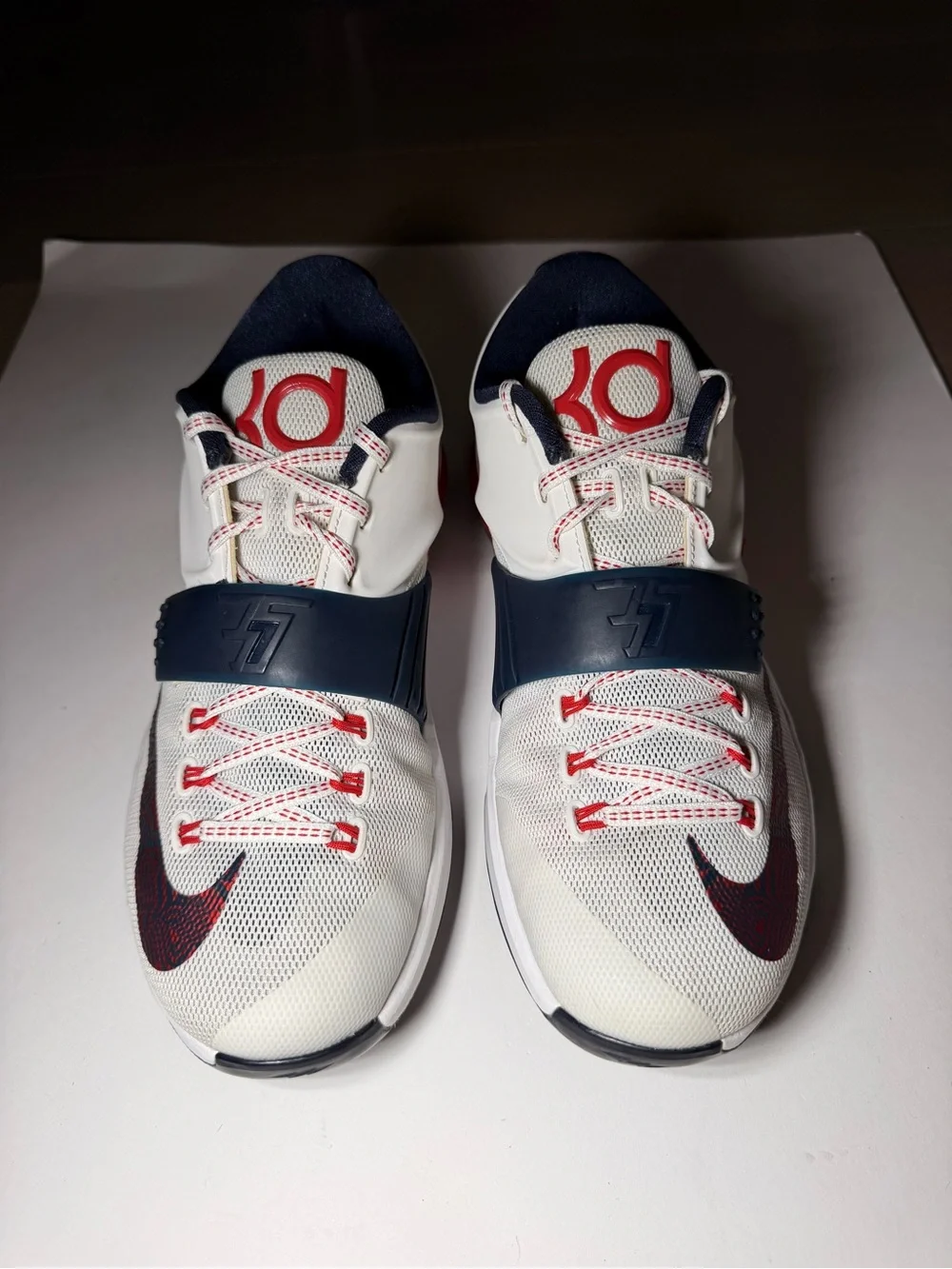 Nike KD 7 USA 653996 146 White Obsidian University Red size 8.5